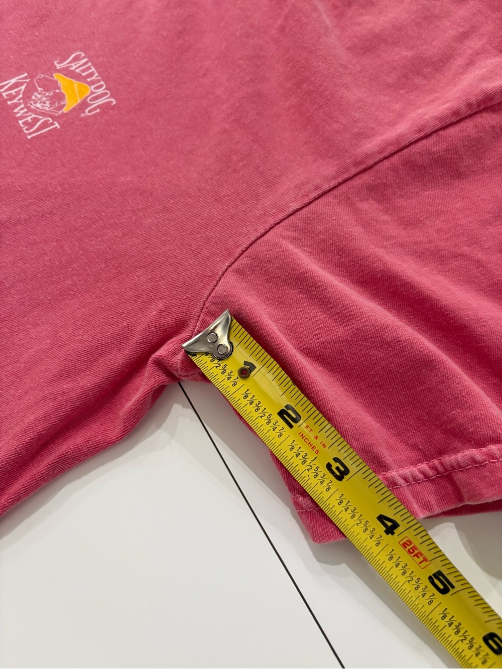 Comfort Colors Salmon Pink Short Sleeve Tee, Salty Dog Key West - Picture 6 of 10